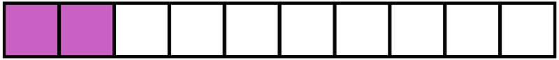 Magenta Rectangle Fraction 2:10