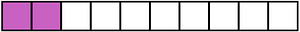 Magenta Rectangle Fraction 2:10