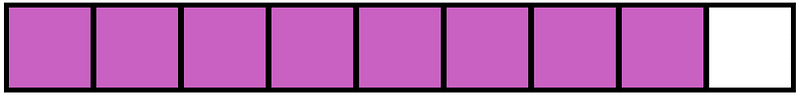 Magenta Rectangle Fraction 8:9