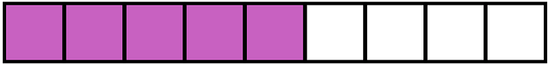Magenta Rectangle Fraction 5:9