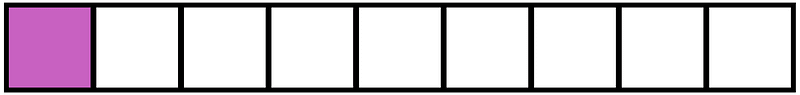 Magenta Rectangle Fraction 1:9