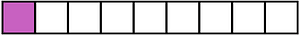 Magenta Rectangle Fraction 1:9