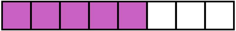 Magenta Rectangle Fraction 5:8
