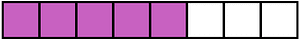 Magenta Rectangle Fraction 5:8