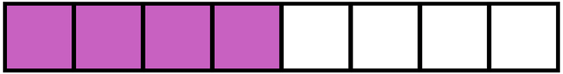 Magenta Rectangle Fraction 4:8
