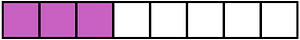 Magenta Rectangle Fraction 3:8