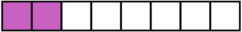 Magenta Rectangle Fraction 2:8