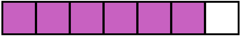Magenta Rectangle Fraction 6:7