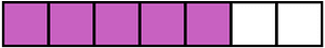 Magenta Rectangle Fraction 5:7