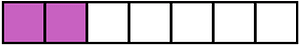 Magenta Rectangle Fraction 2:7