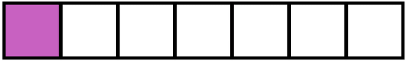 Magenta Rectangle Fraction 1:7