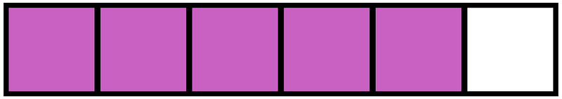 Magenta Rectangle Fraction 5:6