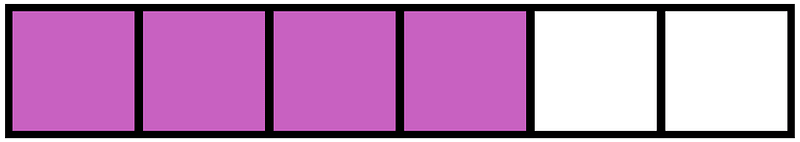 Magenta Rectangle Fraction 4:6