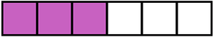 Magenta Rectangle Fraction 3:6