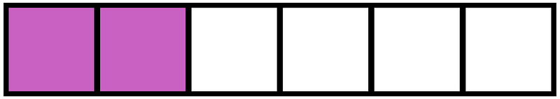 Magenta Rectangle Fraction 2:6