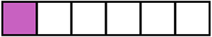 Magenta Rectangle Fraction 1:6