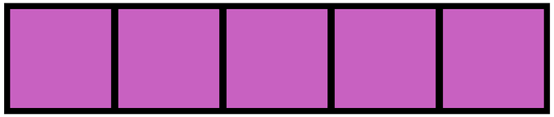 Magenta Rectangle Fraction 5:5