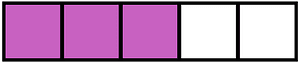 Magenta Rectangle Fraction 3:5