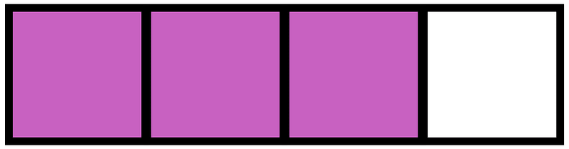 Magenta Rectangle Fraction 3:4