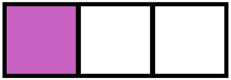 Magenta Rectangle Fraction 1:3