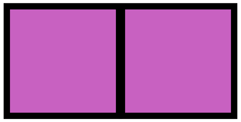 Magenta Rectangle Fraction 2:2