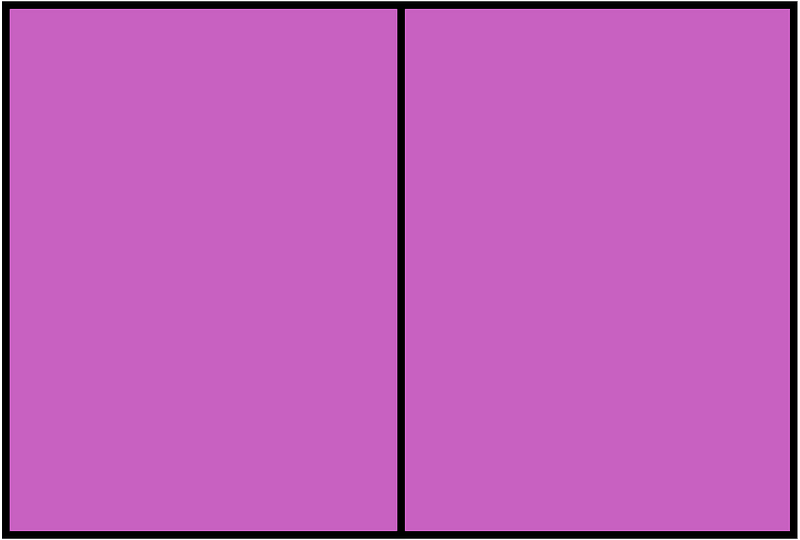 Magenta Rectangle Fraction 2:2