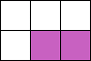 Magenta Rectangle Fraction 2:6