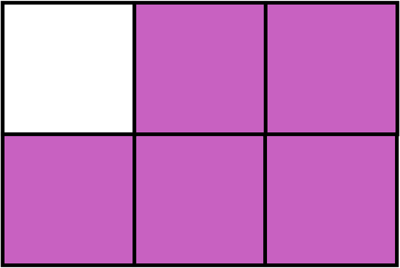 Magenta Rectangle Fraction 5:6