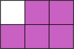 Magenta Rectangle Fraction 5:6