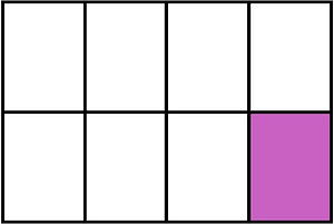 Magenta Rectangle Fraction 1:8
