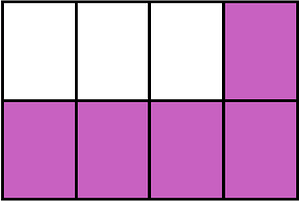 Magenta Rectangle Fraction 5:8