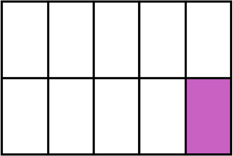 Magenta Rectangle Fraction 1:10