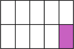 Magenta Rectangle Fraction 1:10