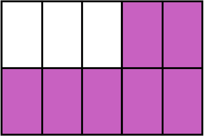 Magenta Rectangle Fraction 7:10