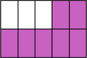 Magenta Rectangle Fraction 7:10