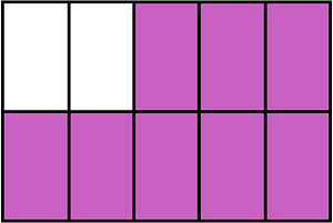 Magenta Rectangle Fraction 8:10