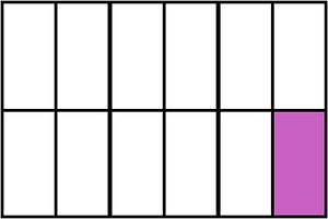Magenta Rectangle Fraction 1:12