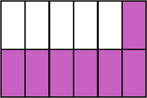Magenta Rectangle Fraction 7:12