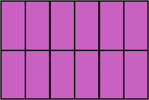 Magenta Rectangle Fraction 12:12