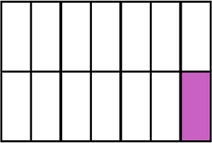 Magenta Rectangle Fraction 1:14