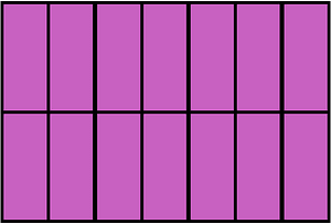 Magenta Rectangle Fraction 14:14