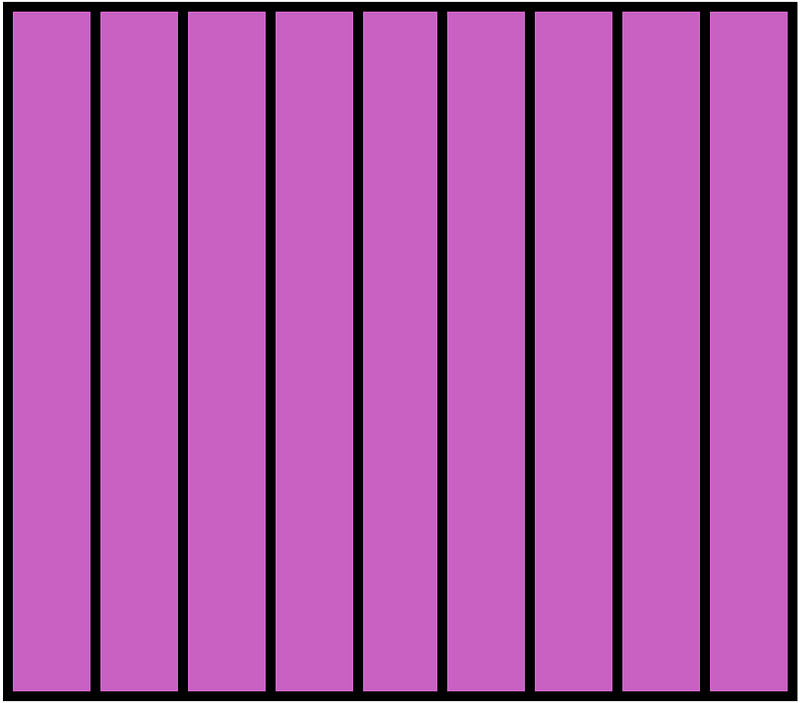 Magenta Rectangle Fraction 9:9
