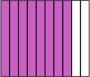 Magenta Rectangle Fraction 8:10