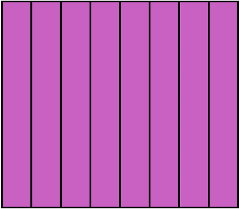Magenta Rectangle Fraction 8:8