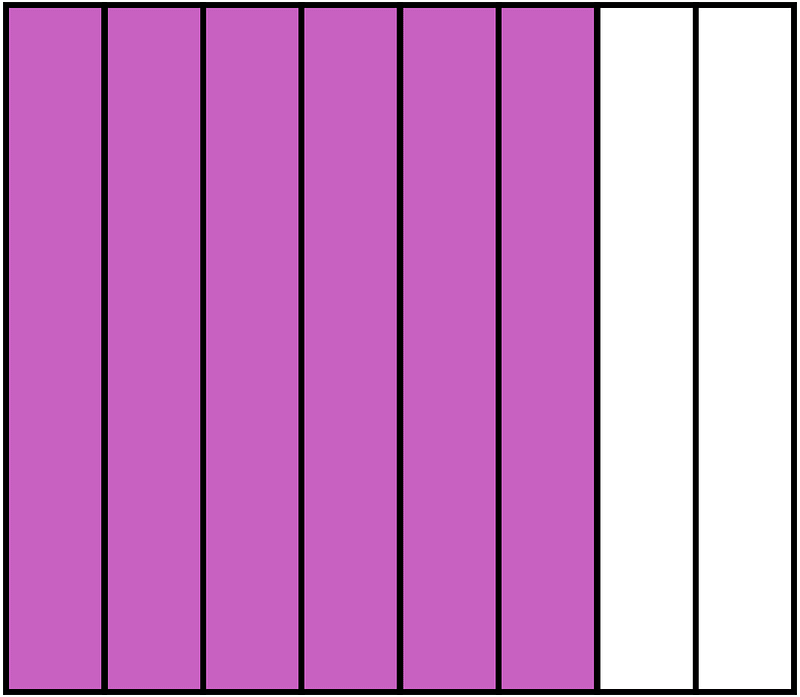 Magenta Rectangle Fraction 6:8