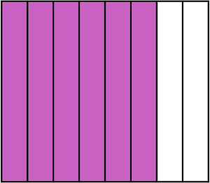 Magenta Rectangle Fraction 6:8