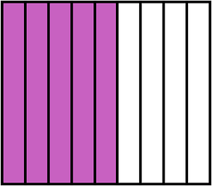 Magenta Rectangle Fraction 5:9