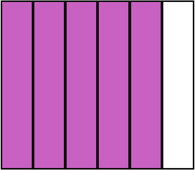 Magenta Rectangle Fraction 5:6