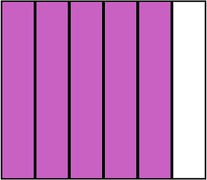 Magenta Rectangle Fraction 5:6