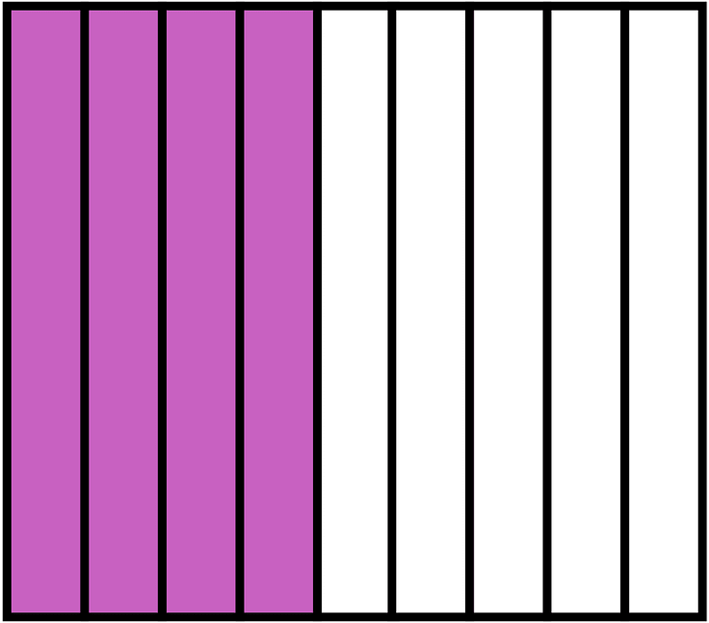 Magenta Rectangle Fraction 4:9